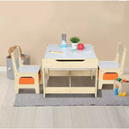 Karl Home 3 Piece Kids Play Or Activity Table and Chair Set