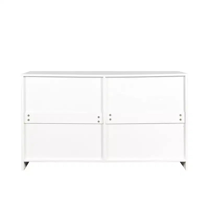 Commode blanche à 6 tiroirs, 1 personne