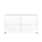 Commode blanche à 6 tiroirs, 1 personne