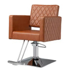 Karl Home Heavy Duty Hydraulic Wide Seat Hair Stylist Salon Chair Brown