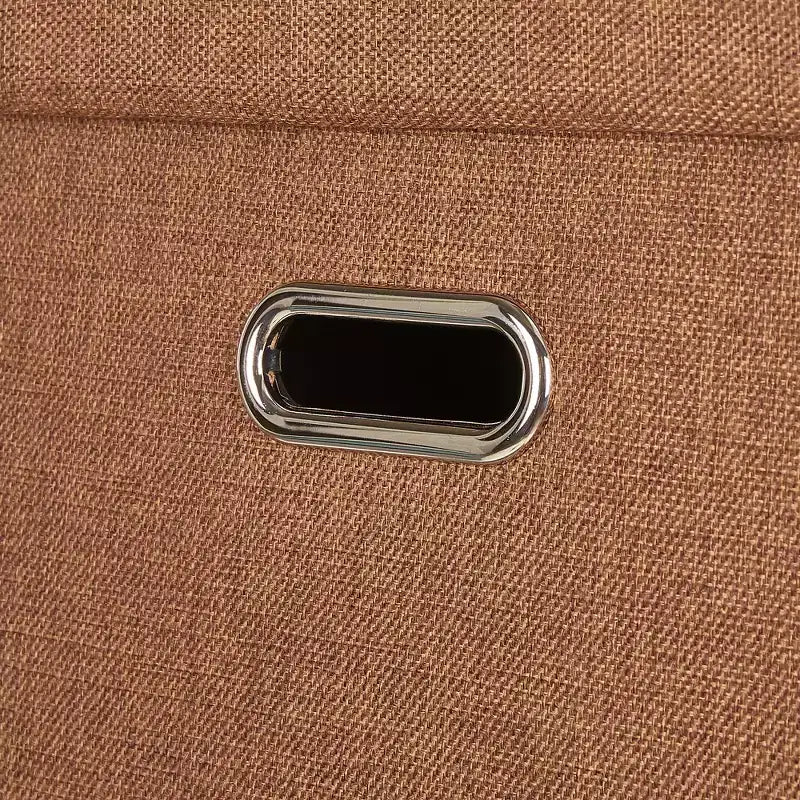 Banc de rangement ottoman en lin marron/gris/vert/beige/rose – 1 personne, 38/48/61/76/109 cm