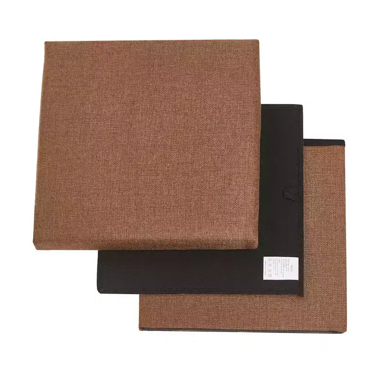 Banc de rangement ottoman en lin marron/gris/vert/beige/rose – 1 personne, 38/48/61/76/109 cm