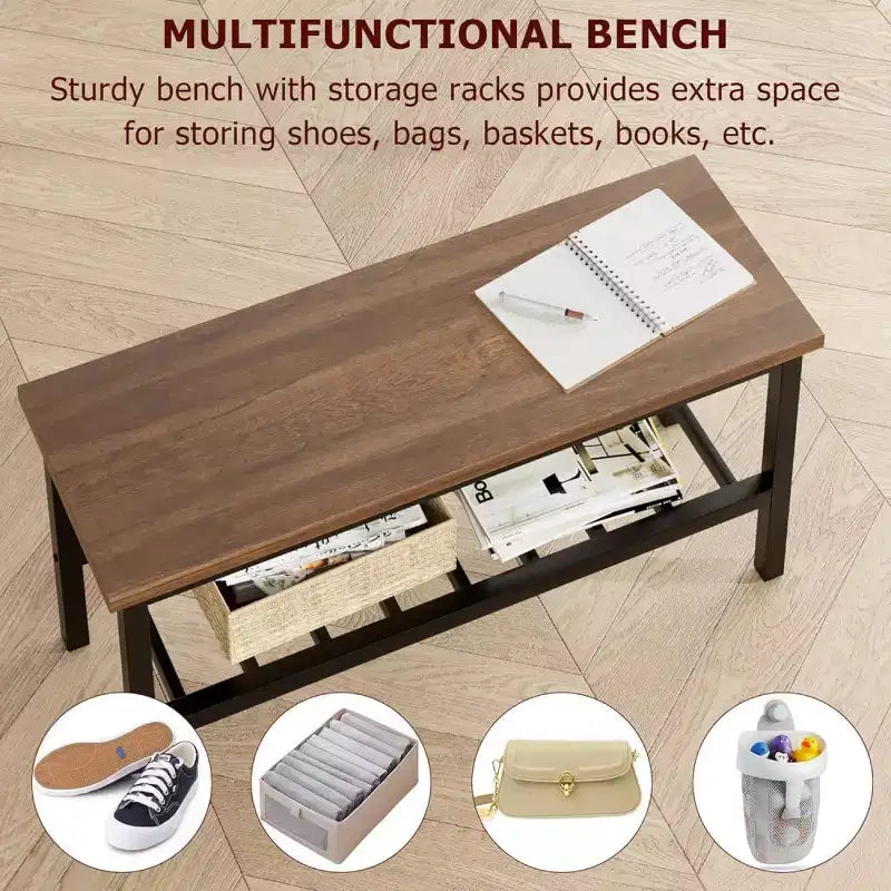 Ensemble de salle à manger rectangulaire noir/marron pour 4 personnes, 2 chaises et un banc
