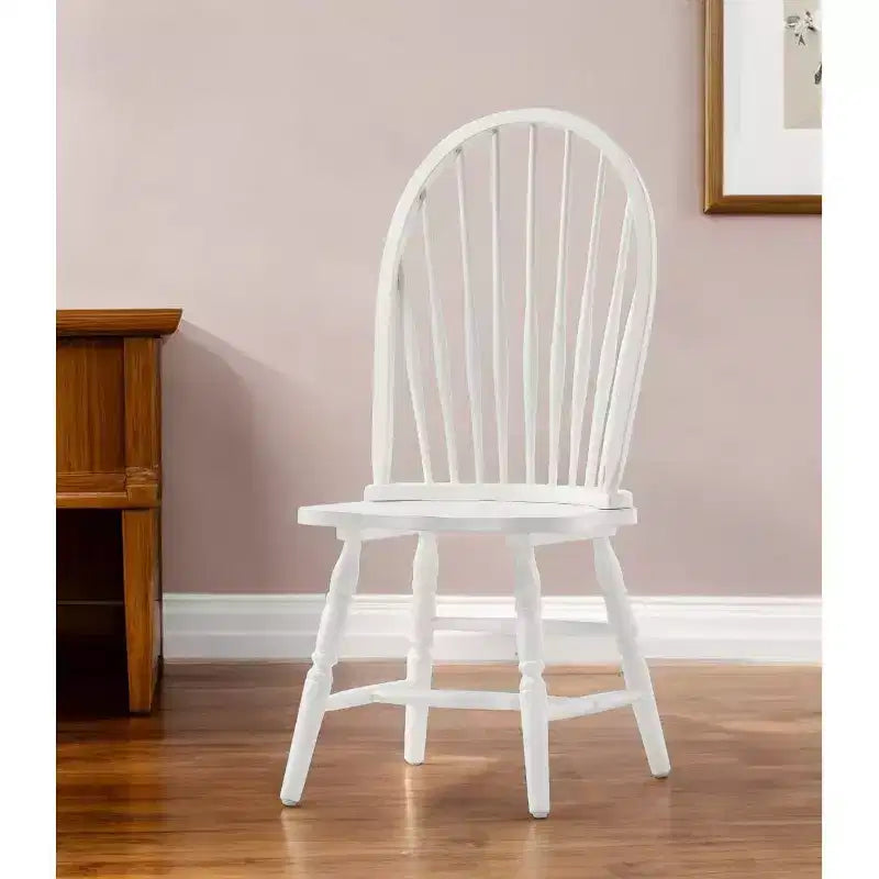 Chaise de salle à manger Windsor à dossier à barreaux, sans accoudoirs, 1 place