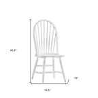 Chaise de salle à manger Windsor à dossier à barreaux, sans accoudoirs, 1 place