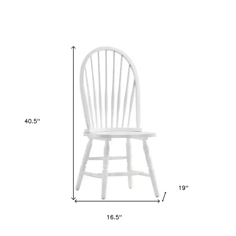 Chaise de salle à manger Windsor à dossier à barreaux, sans accoudoirs, 1 place