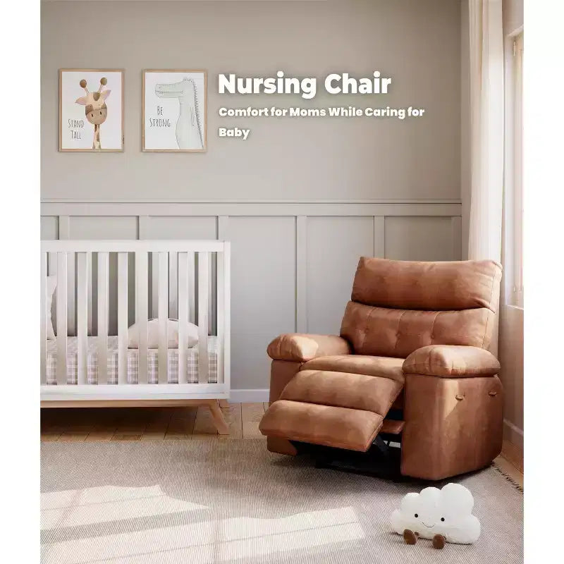 Fauteuil Inclinable Large Surdimensionné - Grand Fauteuil Inclinable Manuel en Faux Cuir PU pour Adultes, Fauteuil de Repos au Confort Exceptionnel