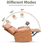 Fauteuil Inclinable Large Surdimensionné - Grand Fauteuil Inclinable Manuel en Faux Cuir PU pour Adultes, Fauteuil de Repos au Confort Exceptionnel
