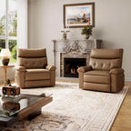 Fauteuil Inclinable Large Surdimensionné - Grand Fauteuil Inclinable Manuel en Faux Cuir PU pour Adultes, Fauteuil de Repos au Confort Exceptionnel