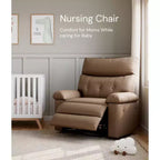 Fauteuil Inclinable Large Surdimensionné - Grand Fauteuil Inclinable Manuel en Faux Cuir PU pour Adultes, Fauteuil de Repos au Confort Exceptionnel