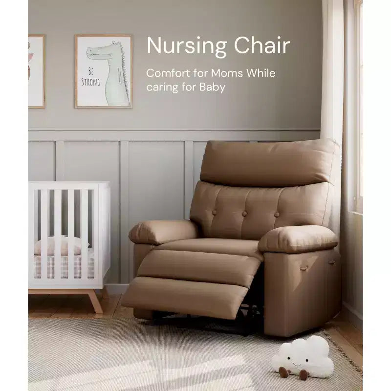 Fauteuil Inclinable Large Surdimensionné - Grand Fauteuil Inclinable Manuel en Faux Cuir PU pour Adultes, Fauteuil de Repos au Confort Exceptionnel