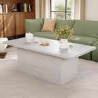 Table basse rectangulaire Dyonery, 120 cm, table basse moderne en bois massif, table basse de cocktail rustique de ferme