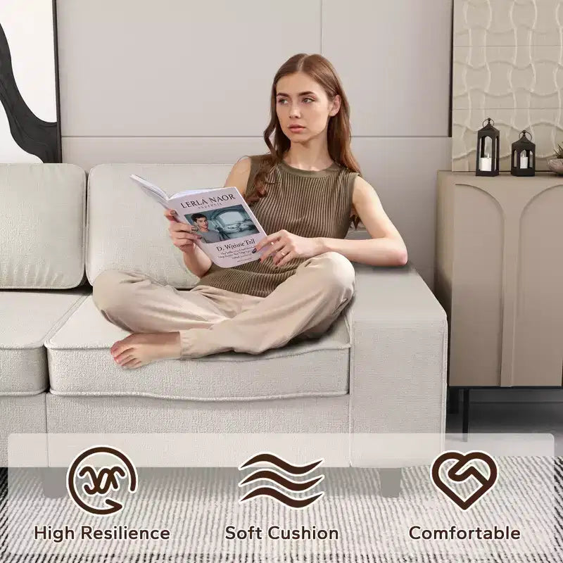 Causeuse de salon d'intérieur de style moderne Uptiot