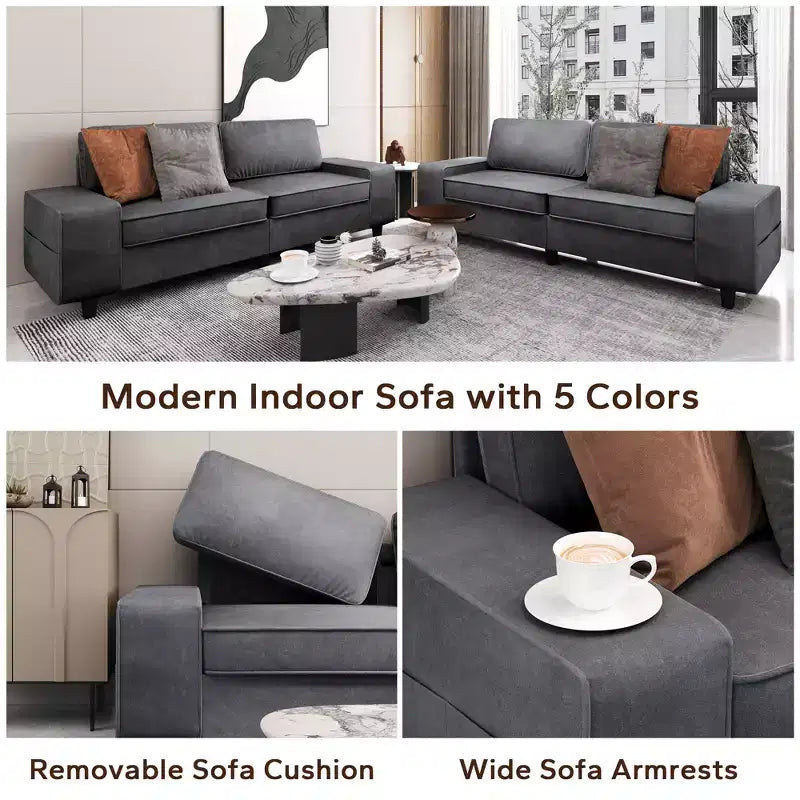 Causeuse de salon d'intérieur de style moderne Uptiot
