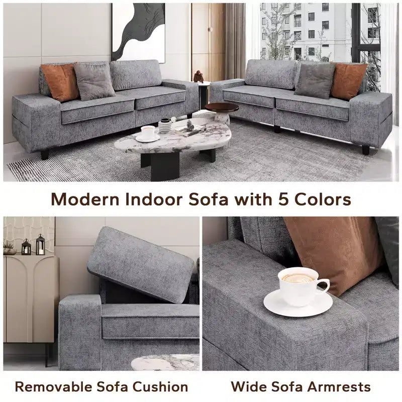 Causeuse de salon d'intérieur de style moderne Uptiot