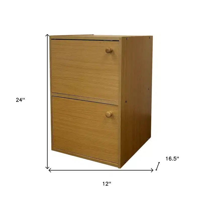 Bibliothèque HomeRoots 24 en bois naturel