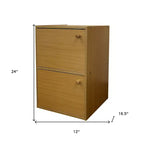 Bibliothèque HomeRoots 24 en bois naturel
