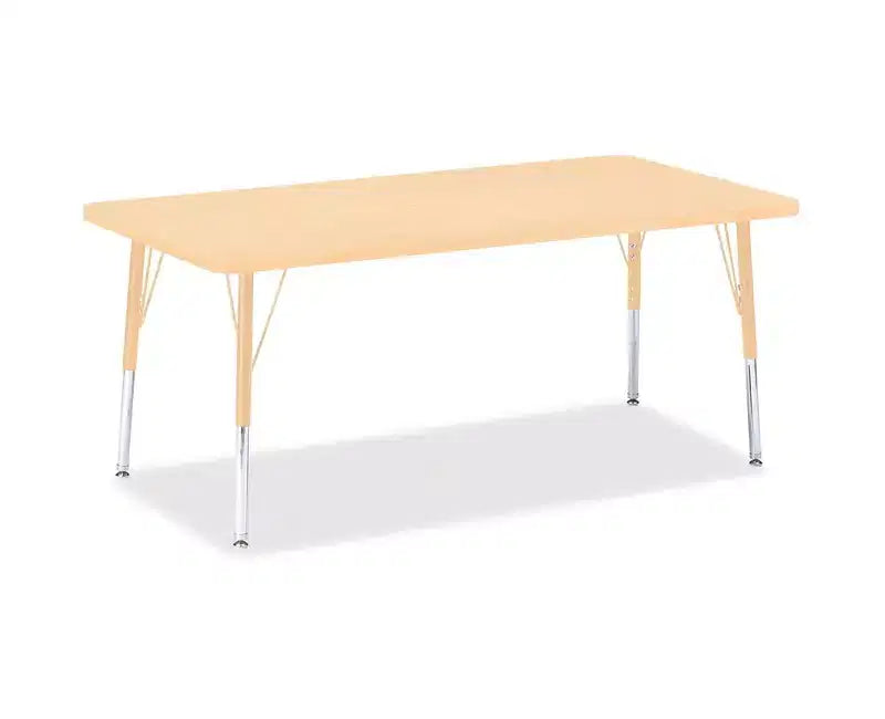 Table rectangulaire Jonti-Craft Berries avec plateau et bordure en érable 30 x 60 po, beige