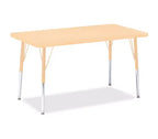 Jonti-Craft Berries Adult Height Maple Top/Edge Rectangle Table (24 x 36)