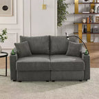 Okak Canapé-lit Moderne Pliable et Extensible 54.33 Canapé-lit Convertible Futon avec 3 longueurs et Dossier Ajustable pour Salon