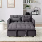 Okak Canapé-lit Moderne Pliable et Extensible 54.33 Canapé-lit Convertible Futon avec 3 longueurs et Dossier Ajustable pour Salon