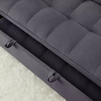 Okak Canapé-lit Moderne Pliable et Extensible 54.33 Canapé-lit Convertible Futon avec 3 longueurs et Dossier Ajustable pour Salon
