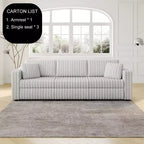 Okak Canapé-lit Moderne Pliable et Extensible 54.33 Canapé-lit Convertible Futon avec 3 longueurs et Dossier Ajustable pour Salon