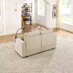 Okak Canapé-lit Moderne Pliable et Extensible 54.33 Canapé-lit Convertible Futon avec 3 longueurs et Dossier Ajustable pour Salon
