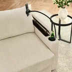 Okak Canapé-lit Moderne Pliable et Extensible 54.33 Canapé-lit Convertible Futon avec 3 longueurs et Dossier Ajustable pour Salon