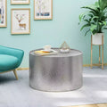 Okak Lot de 2 tables d'appoint, tables de bout modernes en métal pour l'intérieur et l'extérieur, tables basses décoratives pour le jardin, le salon, la cour, le balcon