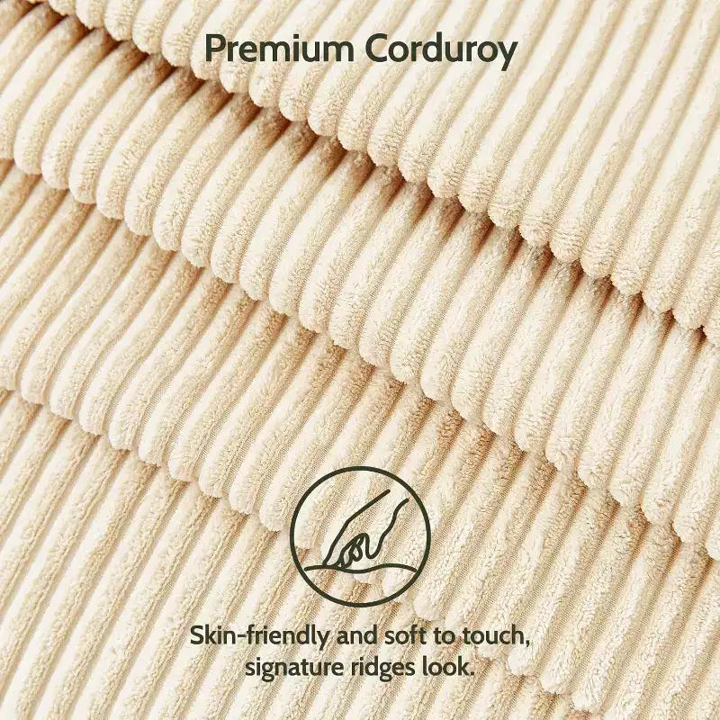 Canapé en velours côtelé Dyonery 50'', petit canapé confortable, salon, petit canapé avec coussins à ressorts profonds, cadre en bois massif, assemblage sans outils