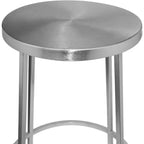 Meridian Furniture, Tabouret de bar Tyson en fer argenté