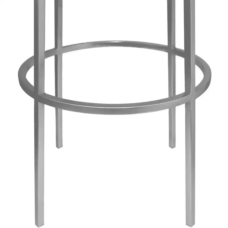 Meridian Furniture, Tabouret de bar Tyson en fer argenté