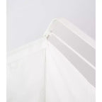Panier à Linge avec Doublure en Coton – Noir/Blanc, Cadre en Acier, pour 1 Personne