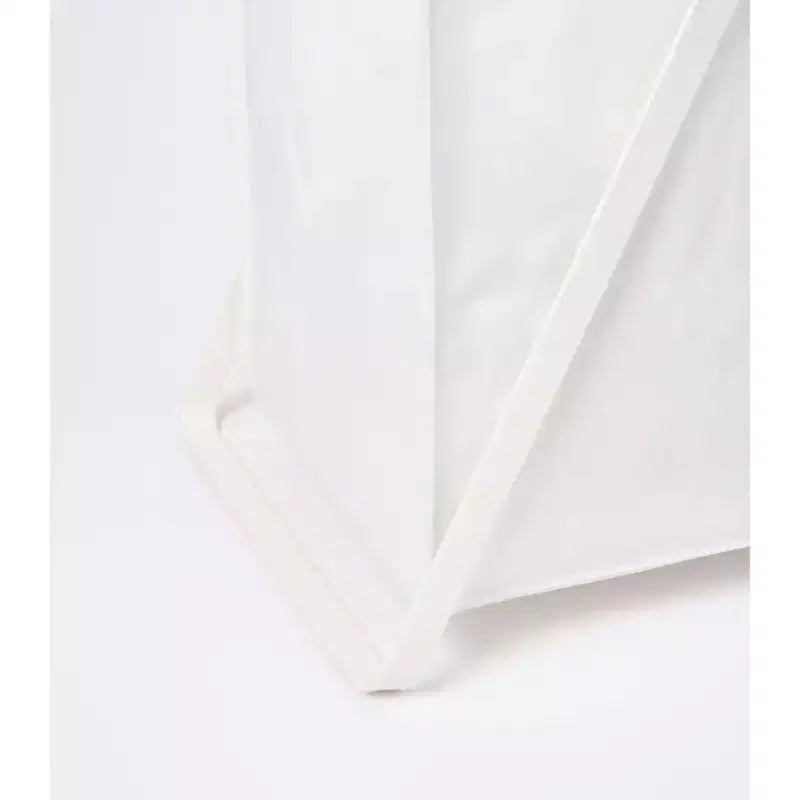 Panier à Linge avec Doublure en Coton – Noir/Blanc, Cadre en Acier, pour 1 Personne