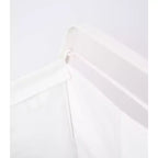 Panier à Linge avec Doublure en Coton – Noir/Blanc, Cadre en Acier, pour 1 Personne
