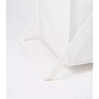 Panier à Linge avec Doublure en Coton – Noir/Blanc, Cadre en Acier, pour 1 Personne