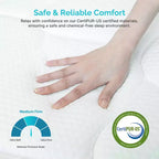 Matelas hybride blanc mi-ferme de 25 cm, 1 personne