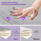 Banc de rangement ottoman beige/gris/blanc, couvercle rabattable, une place