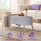 Banc de rangement ottoman beige/gris/blanc, couvercle rabattable, une place