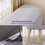 Banc de rangement ottoman beige/gris/blanc, couvercle rabattable, une place